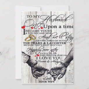 To My Husband Letter, Love Quotes Gift Holiday Card