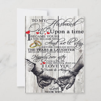To My Husband Letter, Love Quotes Gift Invitation