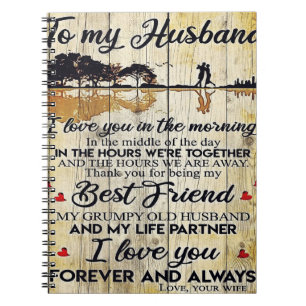 To My Husband Letter, To My Husband Gift Notebook