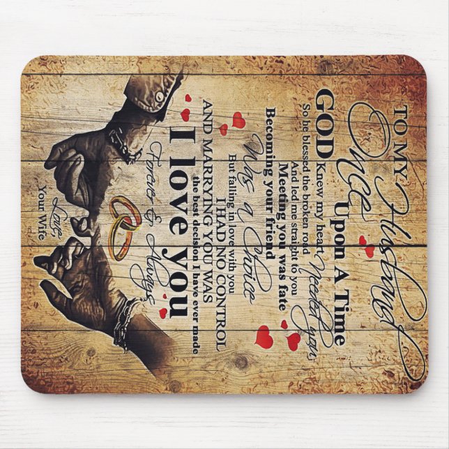 To my Husband | Lovely Husband Gift Mouse Pad (Front)
