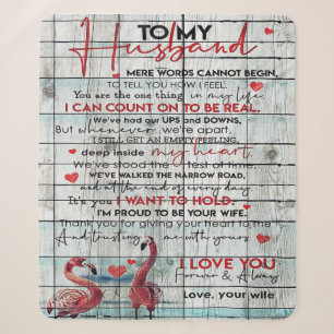 To my Husband Lovely Husband Gift Sherpa Blanket