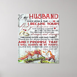 To my Husband Perfect Gift For Husband Canvas Print