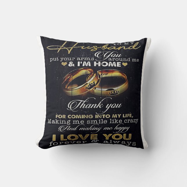 To my Husband | Perfect Gift For Husband Cushion (Front)