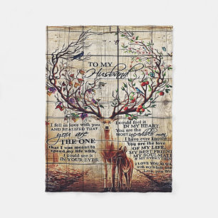 To my Husband   Perfect Gift For Husband Fleece Blanket