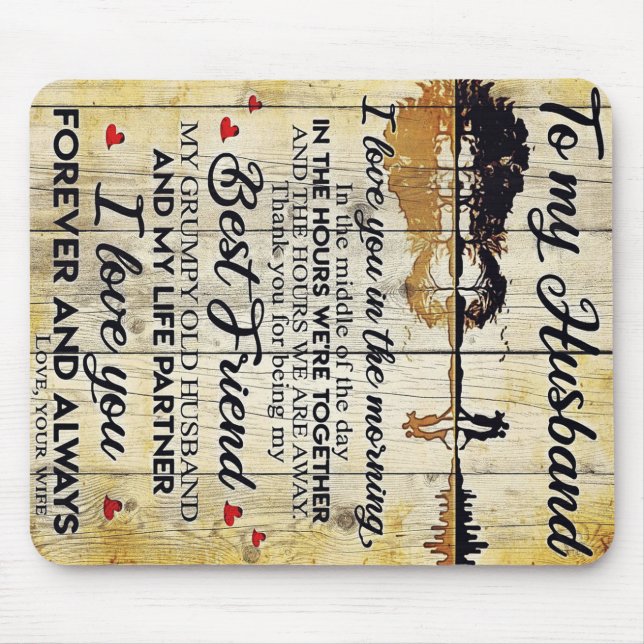 To my Husband | Perfect Gift For Husband Mouse Pad (Front)