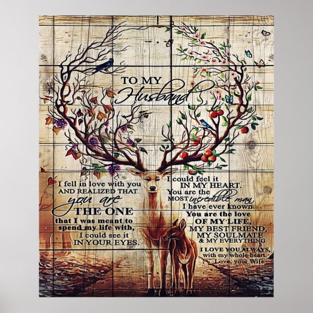 To my Husband | Perfect Gift For Husband Poster (Front)