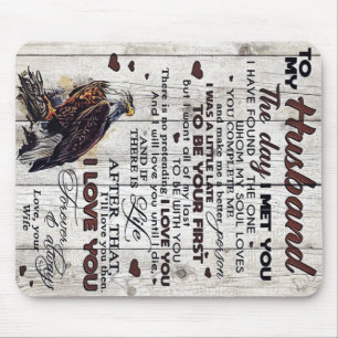 To My Husband Present Cool New Home Gift Mouse Pad