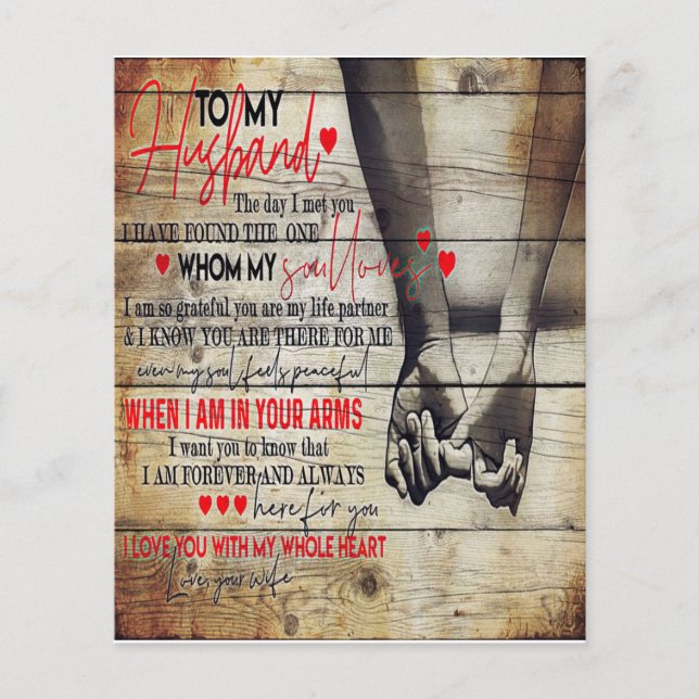To My Husband Present | Lovely New Home Gift (Front)