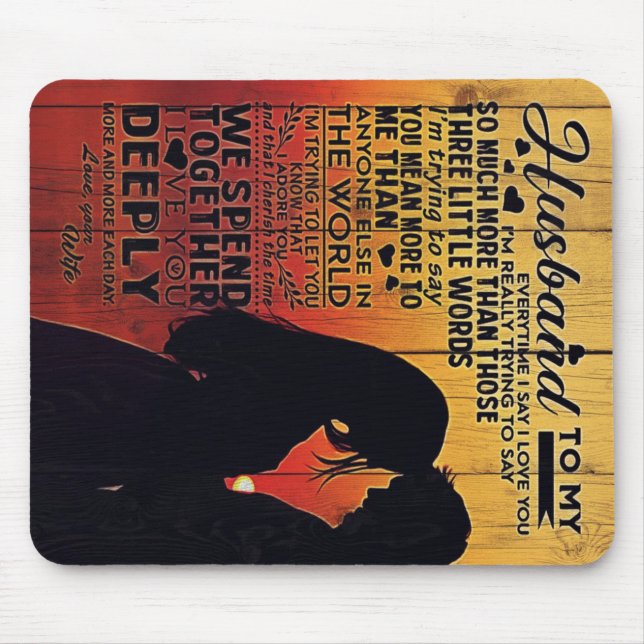 To My Husband Present | New Home Best Gift Mouse Pad (Front)