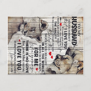 To My Husband Present New Home Gift Best Gift Announcement Postcard