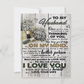 To my Husband |To My Husband | Love Quotes To Him Invitation