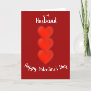 To my Husband Valentine's card