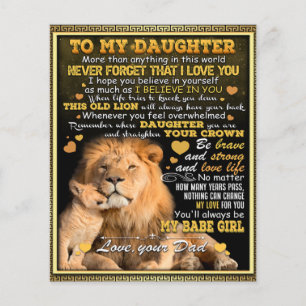 To My Lion Wife Birthday Gift, Love Wife Gift Idea Flyer