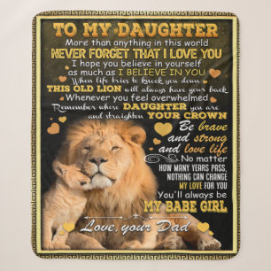 To My Lion Wife Birthday Gift, Love Wife Gift Idea Sherpa Blanket