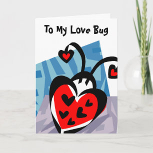 To My Love Bug Holiday Card
