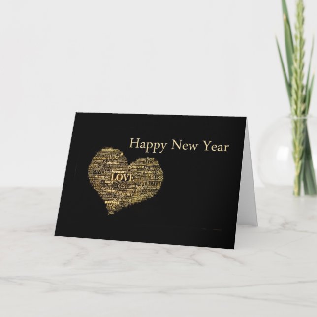 **TO MY LOVE** HAPPY NEW YEAR HOLIDAY CARD (Front)