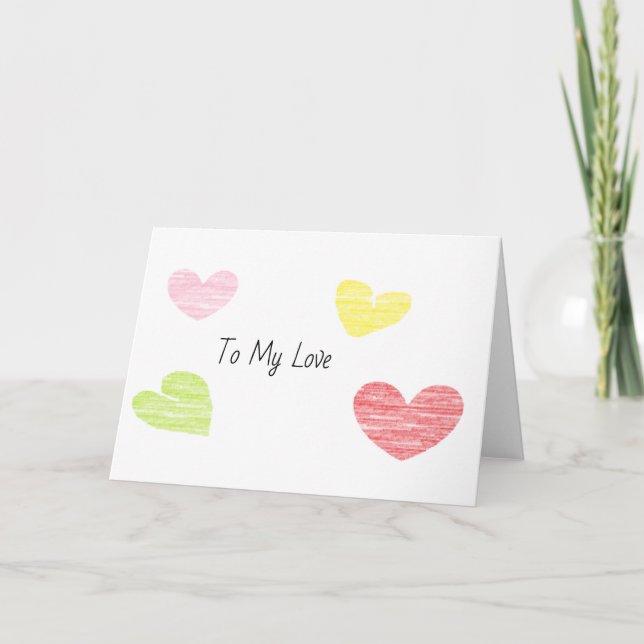 To my love holiday card (Front)