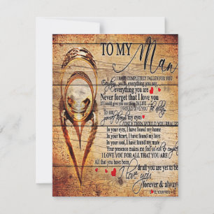 To My Love   My Husband Present   Cute Quotes Gift Invitation