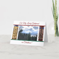 To My Lovely Girlfriend, on Christmas, Folded Card