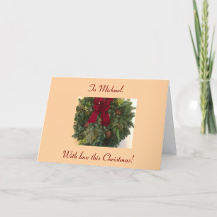 To My Loving Brother, Merry Christmas  Card