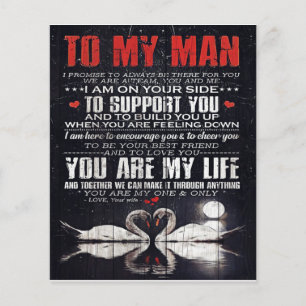 To My Man Gift, Personalised Gift To My Husband Flyer