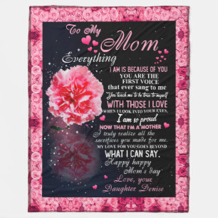to my mom blanket from Little girl,Blanket Gift 