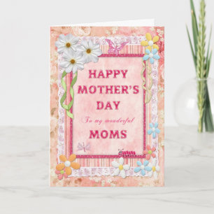 To my Moms, a craft Mother's Day card