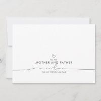 To My Mother and Father In-Law Wedding Message