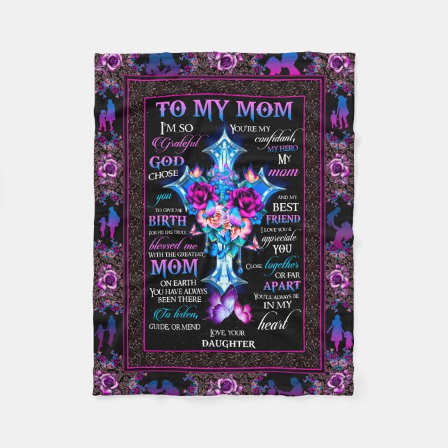 to my mum blanket from Son, blanket for mum (Front)