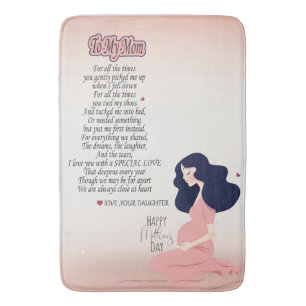 To My Mum For All The Time You Gently Picked Me Up Bath Mat
