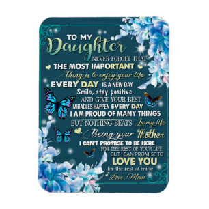 To My Mum Gift,Daughter And Mum,Butterfly Lovers Magnet