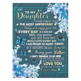 To My Mum Gift,Daughter And Mum,Butterfly Lovers Tablecloth