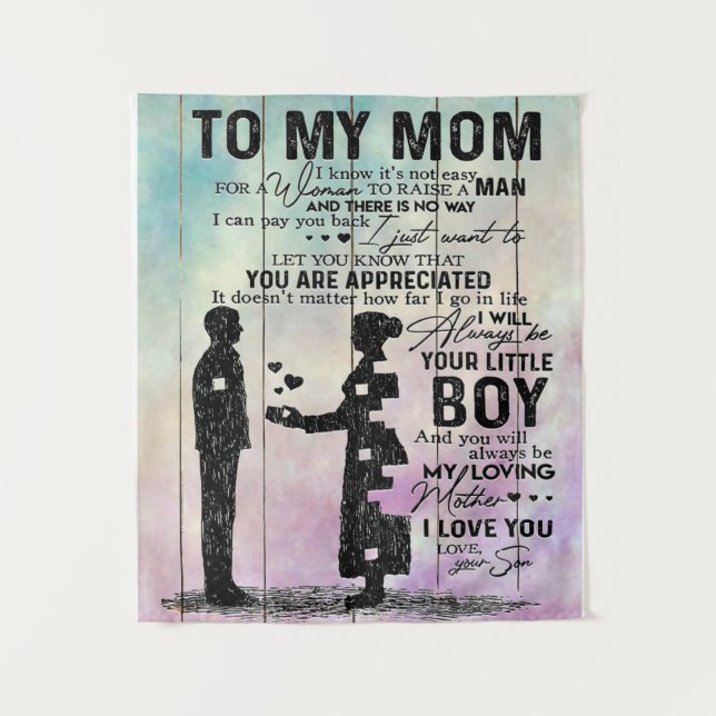 To My Mum Gift, Home Decor, Gift For Mummy Tapestry (Front)