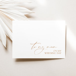 "To My Mum On Wedding Day" Morning Wedding Message