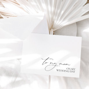 "To My Mum On Wedding Day" Morning Wedding Message