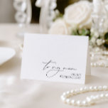 "To My Mum On Wedding Day" Morning Wedding Message Thank You Card<br><div class="desc">Check the "Logo & Independent Creator Mark" field and tick the box if you do not want the logo to appear on the card. Celebrate your special day with a heartfelt message to your mum with this elegant card featuring beautiful calligraphy. With "To My Mum On Wedding Day" in elegant...</div>