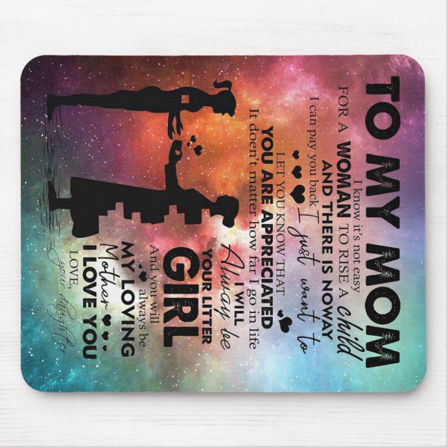 To My Mum Present | New Apartment Decor | Mouse Pad (Front)