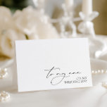 "To My Nan On My Wedding Day" Message Card<br><div class="desc">Check the "Logo & Independent Creator Mark" field and tick the box if you do not want the logo to appear on the card. The "To My Grandma On My Wedding Day" Card is a heartfelt and thoughtful way to express your love and appreciation to your grandma on this special...</div>