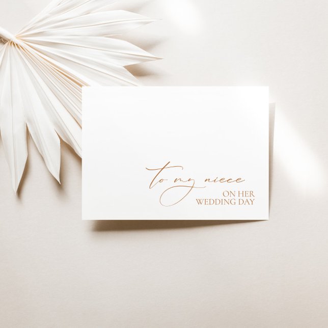 "To My Niece On Her Wedding Day" Message Card (Creator Uploaded)