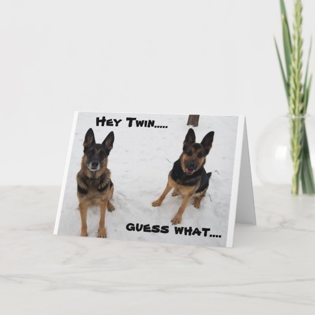 TO MY "OLDER TWIN" ON YOUR BIRTHDAY CARD (Front)