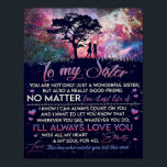 To My Sister Lady Girl Gift, Sister Birthday Gift Poster<br><div class="desc">To My Sister Lady Girl Gift,  Sister Birthday Gift</div>
