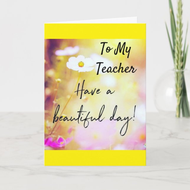 TO MY *SISTER* ON YOUR BIRTHDAY CARD (Front)