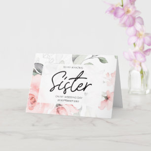 To My Sister Wedding Thank You From Brides Groom Card