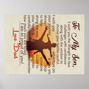 To my son   Lovely Letter To Him   Poster