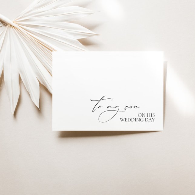 "To My Son On His Wedding Day" Message Card (Creator Uploaded)