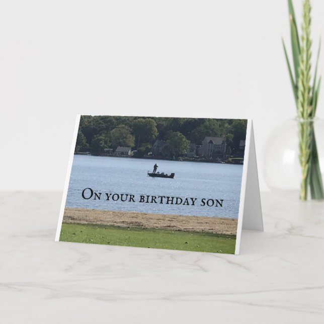 TO MY "SON" ON YOUR BIRTHDAY CARD (Front)