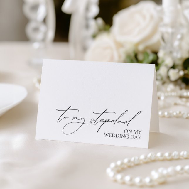 "To My Stepdad On My Wedding Day" Message Card (To My Stepdad On My Wedding Day" Message Card)