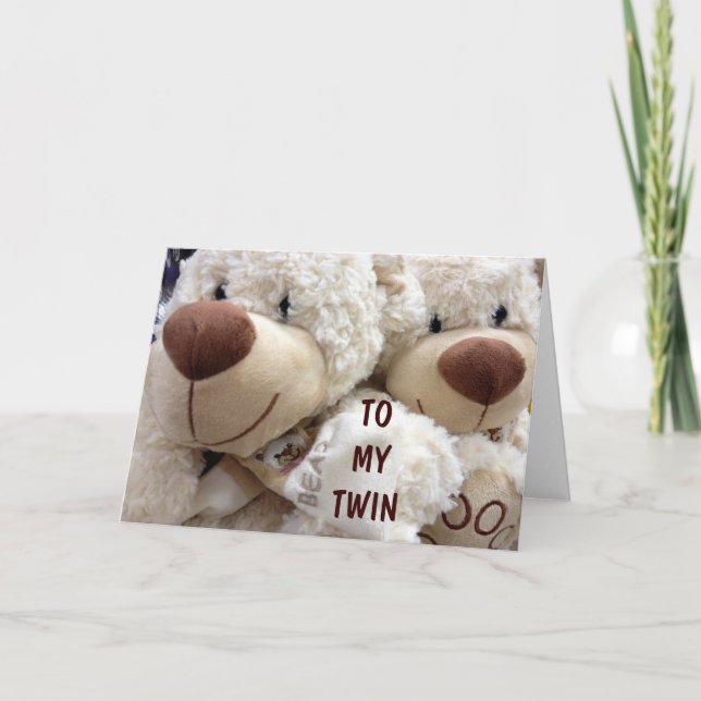 TO MY TWIN/BEST FRIEND AT CHRISTMAS HOLIDAY CARD (Front)