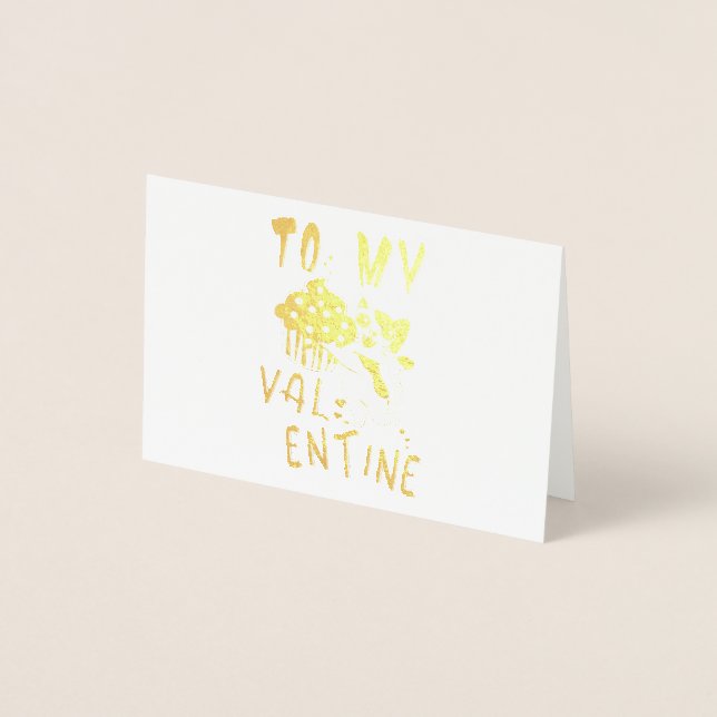 To My Valentine Foil Card (Front)