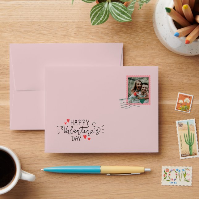 to my Valentine Handwritting Photo Envelope (Desk)
